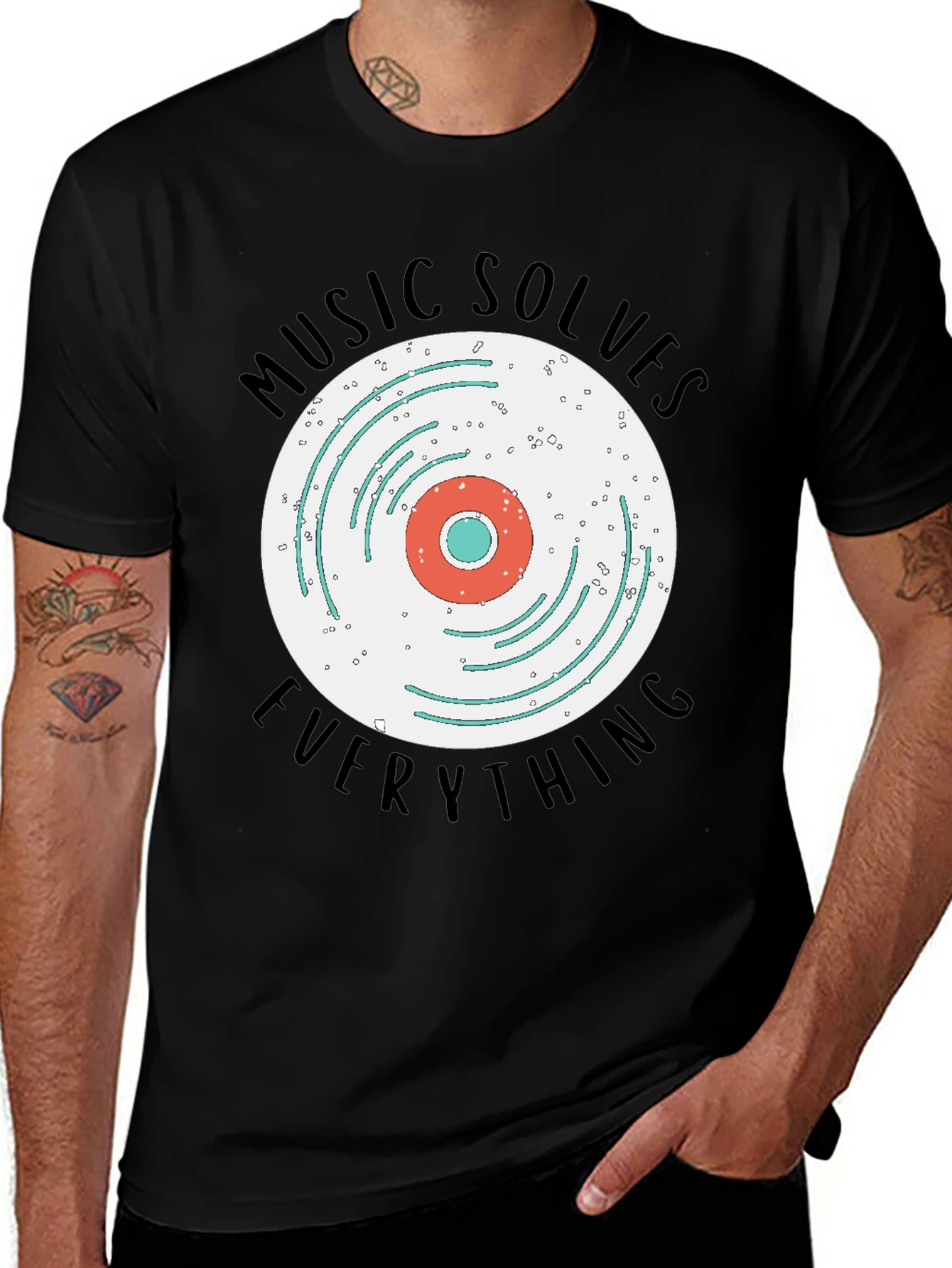 Music Solves Everything Graphic Tee