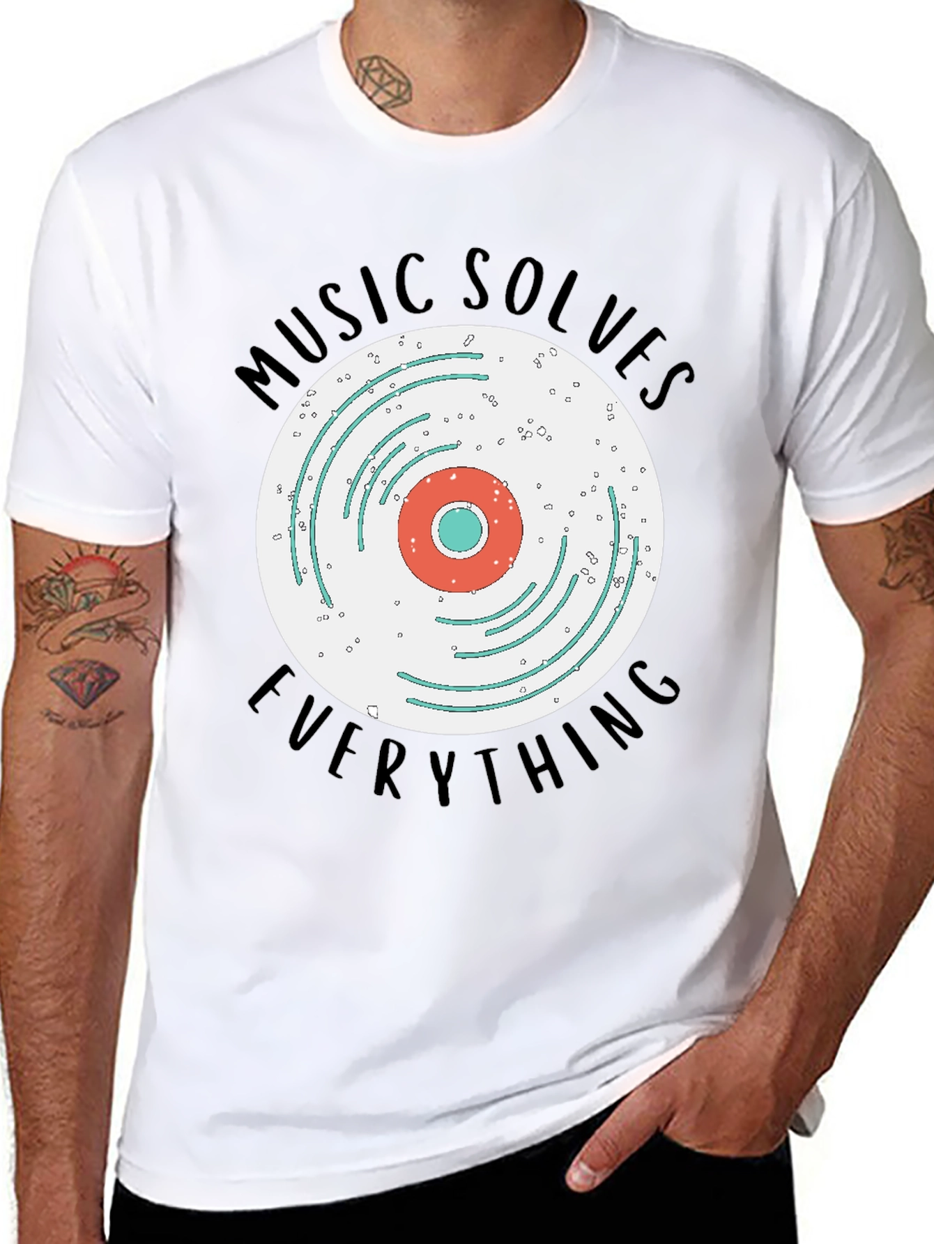 Music Solves Everything Graphic Tee
