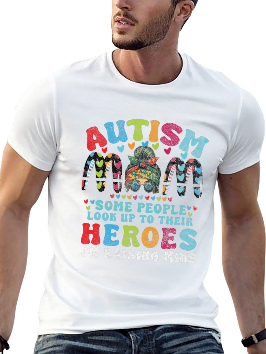 Autism Mom Heroes Graphic T-Shirt