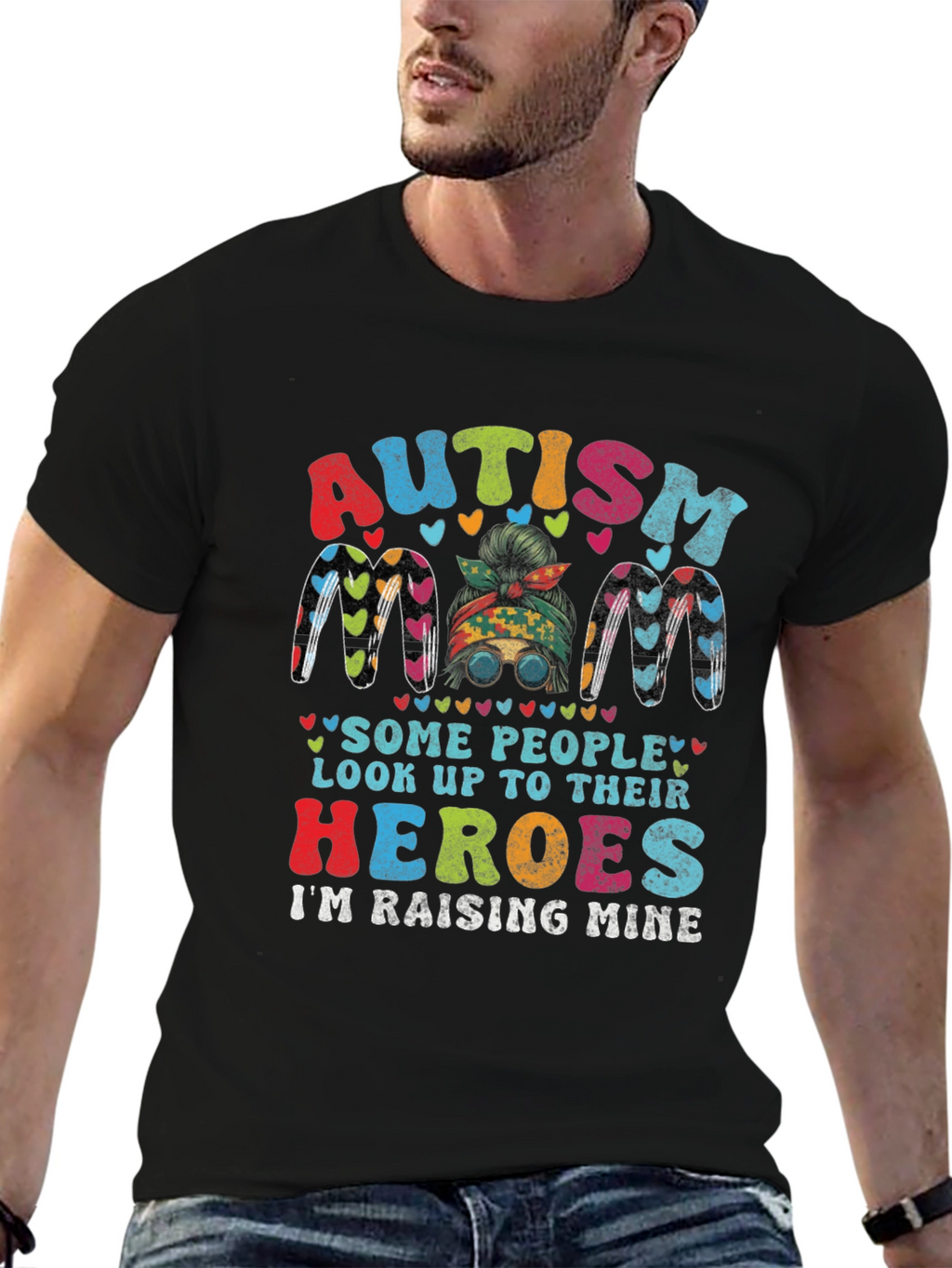 Autism Mom Heroes Graphic T-Shirt