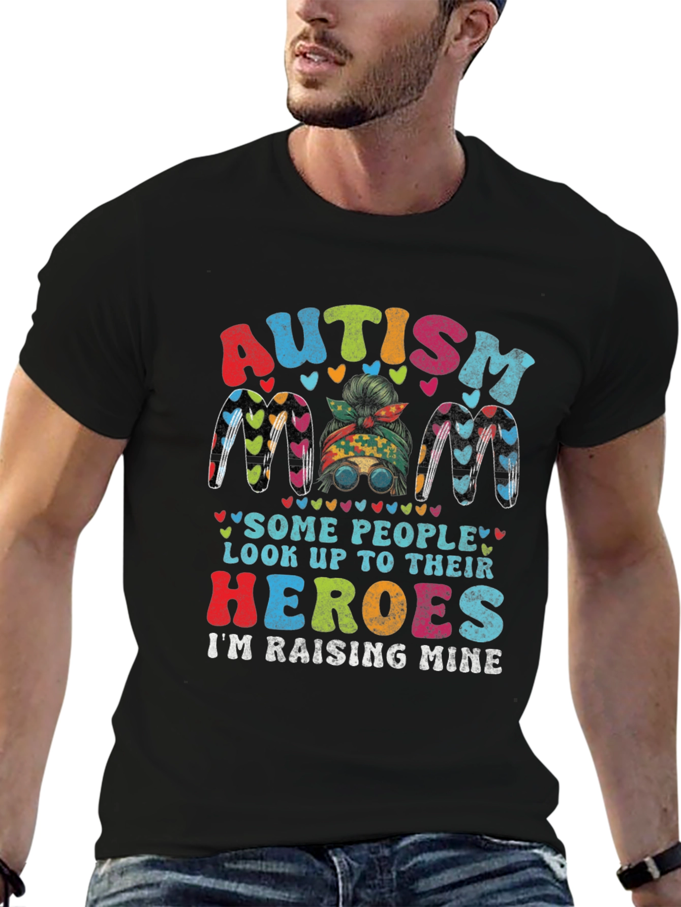 Autism Mom Heroes Graphic T-Shirt