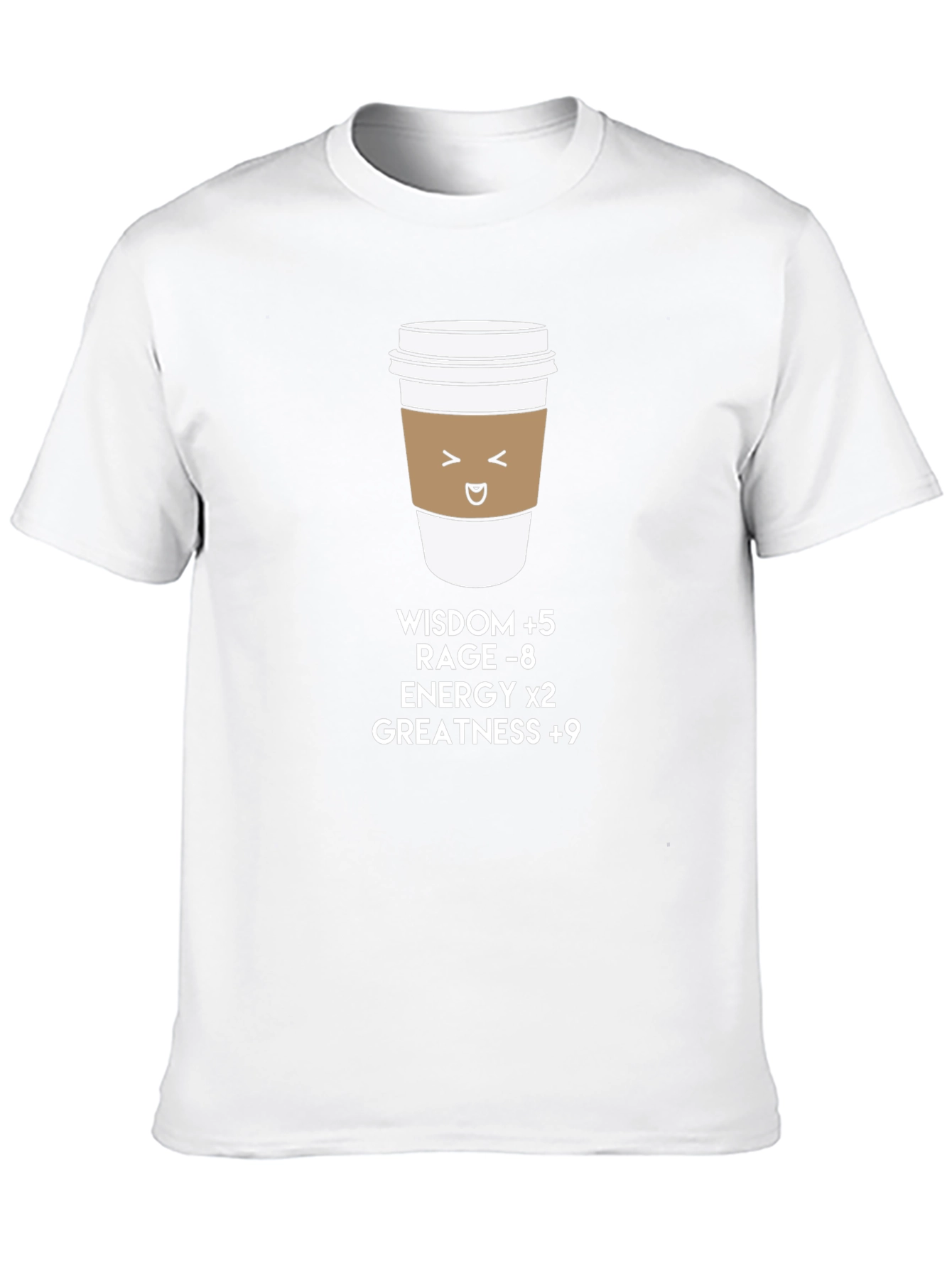 Coffee Buff T-Shirt: Wisdom Energy Greatness