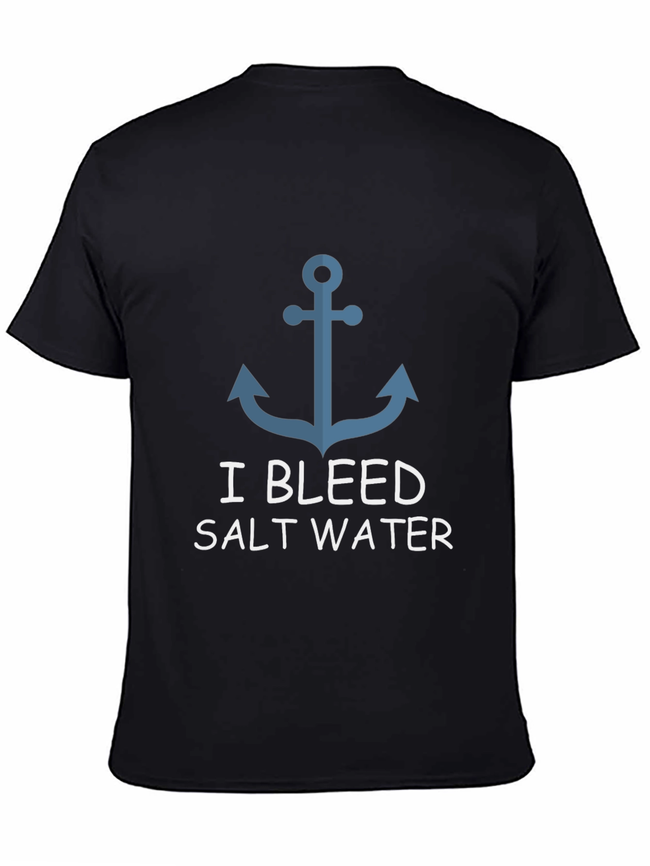 I Bleed Salt Water Anchor Graphic T-Shirt