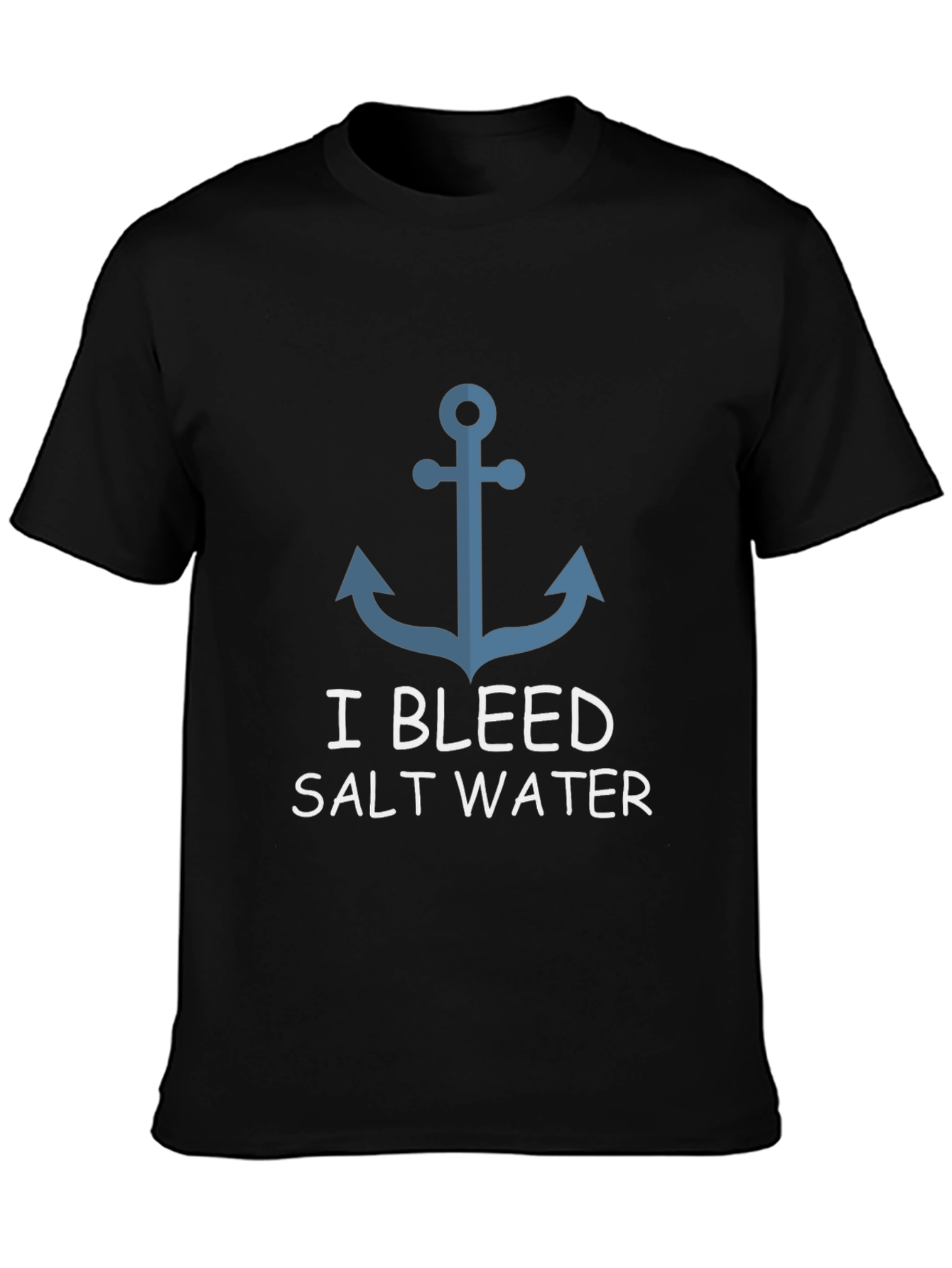 I Bleed Salt Water Anchor Graphic T-Shirt