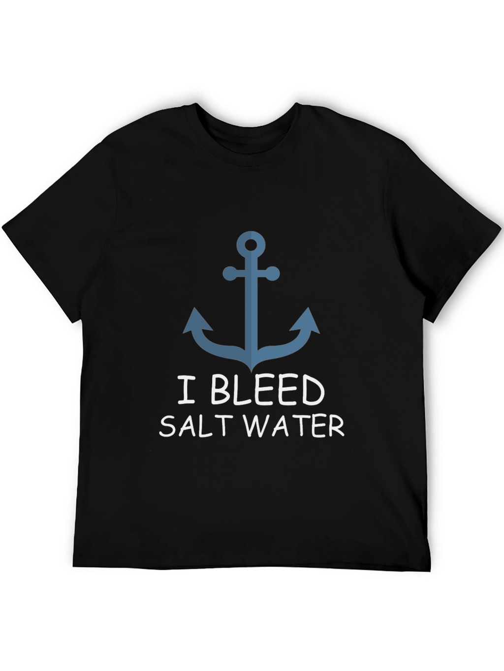 I Bleed Salt Water Anchor Graphic T-Shirt