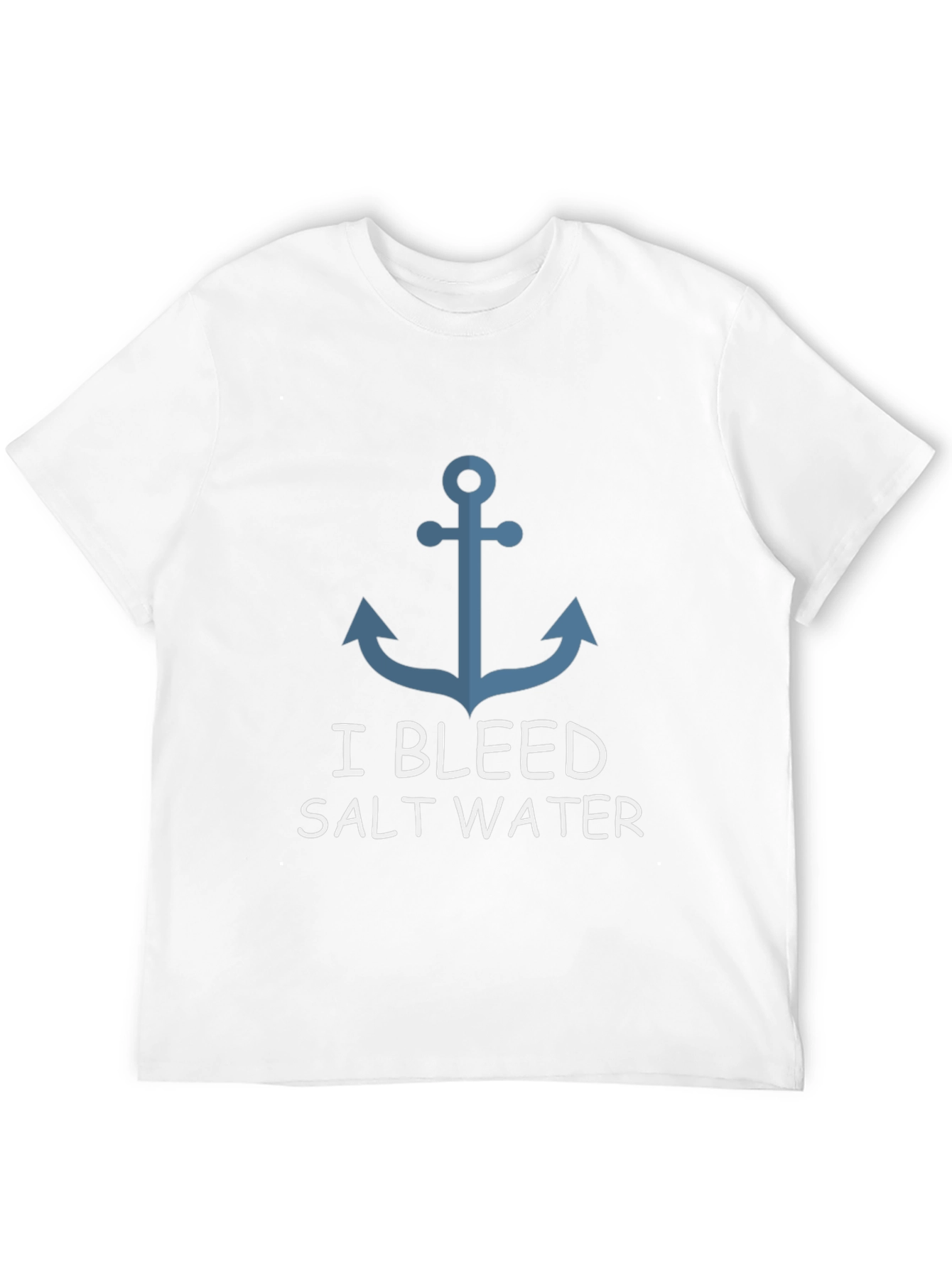 I Bleed Salt Water Anchor Graphic T-Shirt