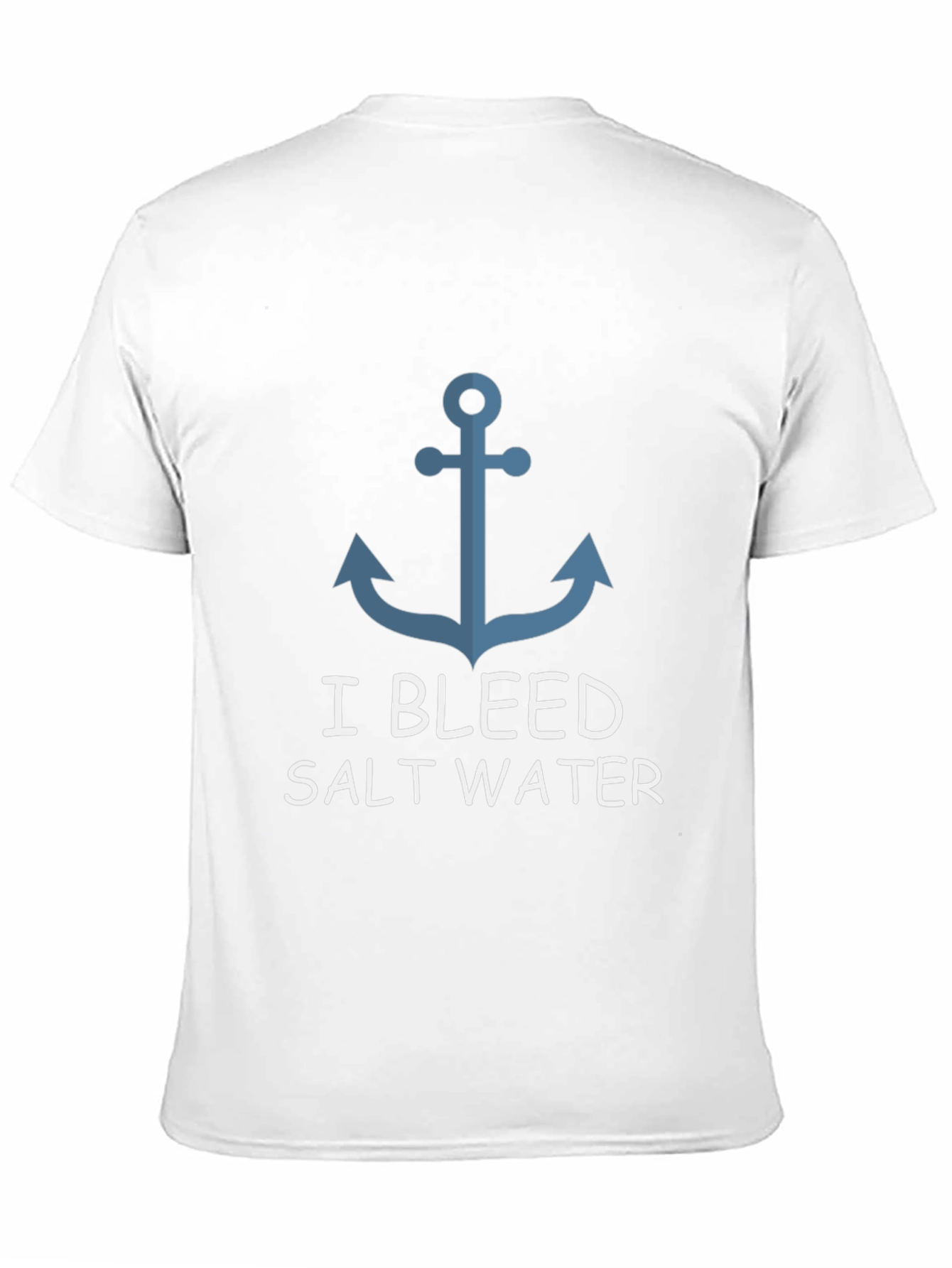 I Bleed Salt Water Anchor Graphic T-Shirt