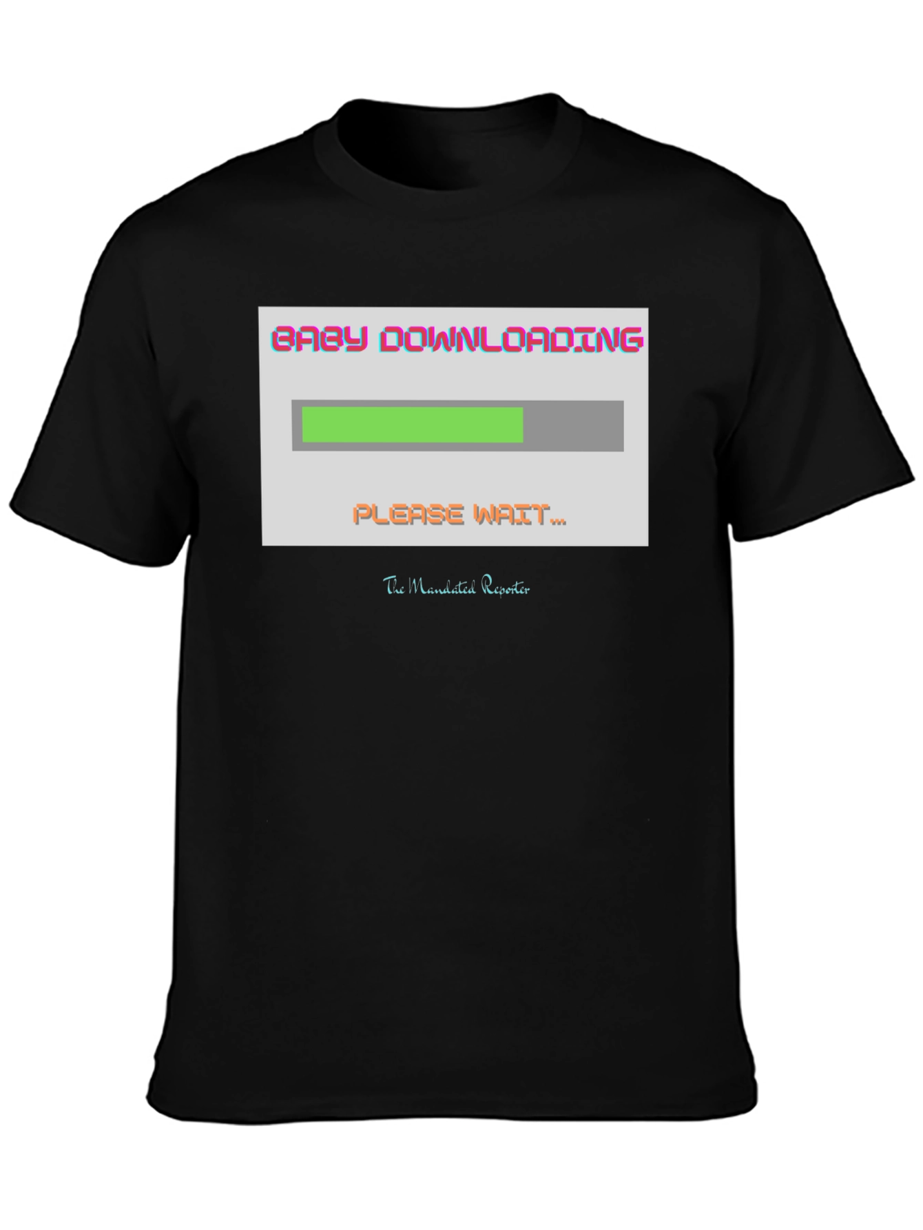 Baby Downloading Graphic T-Shirt - Expecting Parents