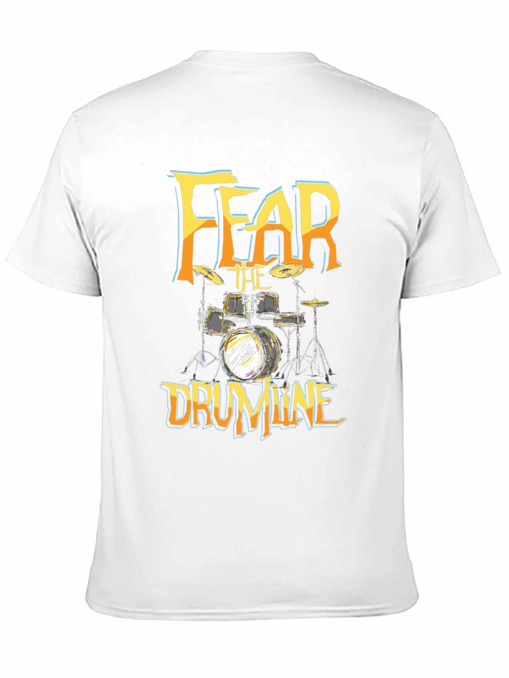Fear The Drumline Graphic Tee - Black Cotton T-Shirt