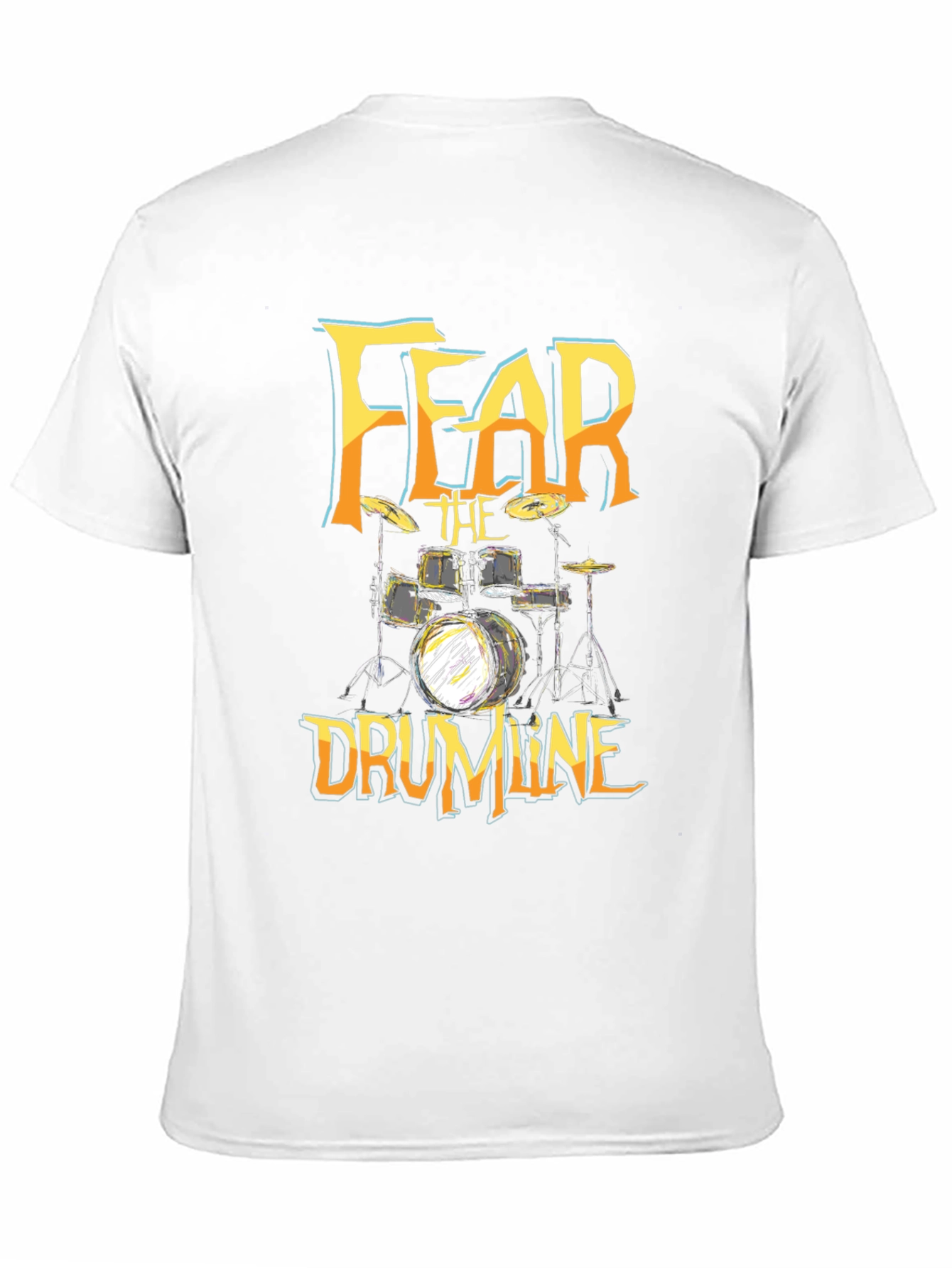Fear The Drumline Graphic Tee - Black Cotton T-Shirt