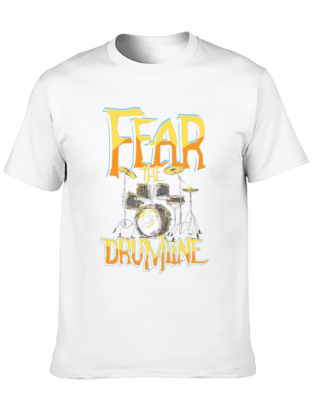 Fear The Drumline Graphic Tee - Black Cotton T-Shirt