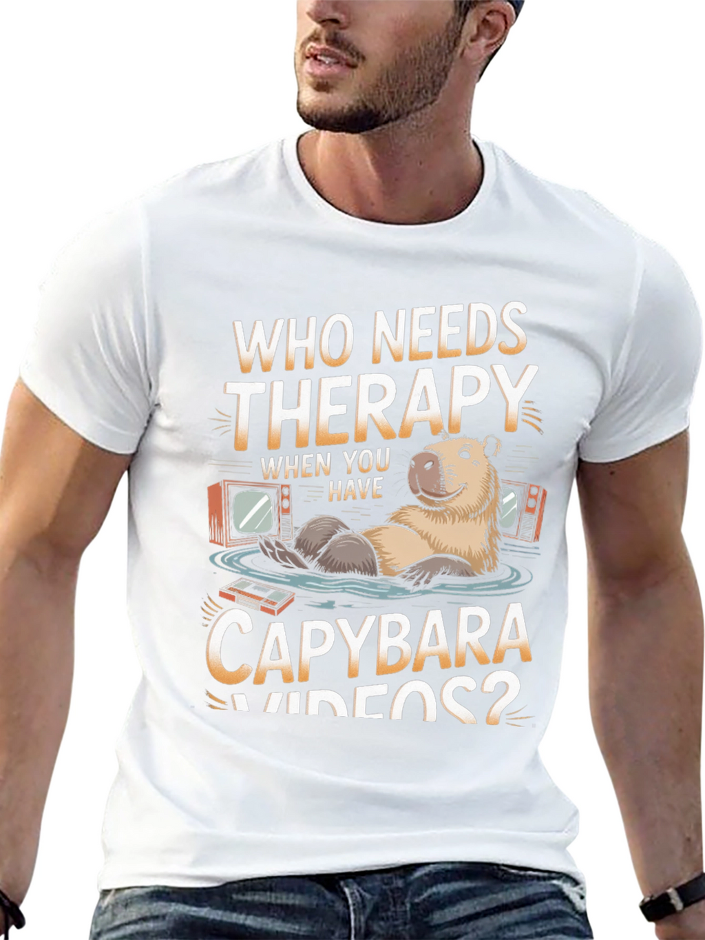 Capybara Therapy T-Shirt