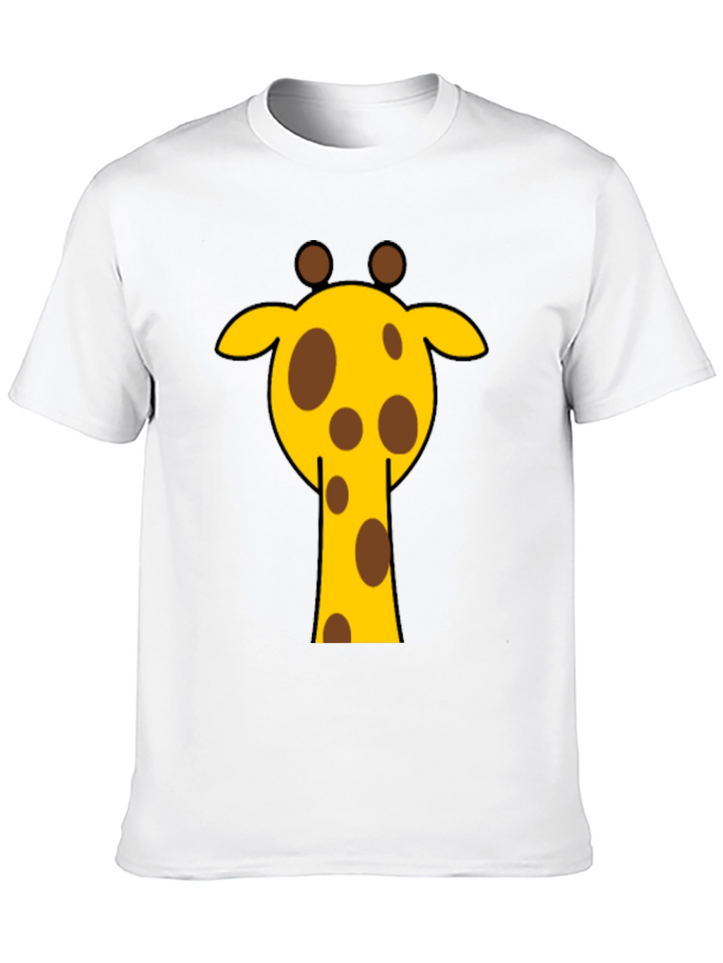 Giraffe Graphic Tee - Casual Black T-Shirt
