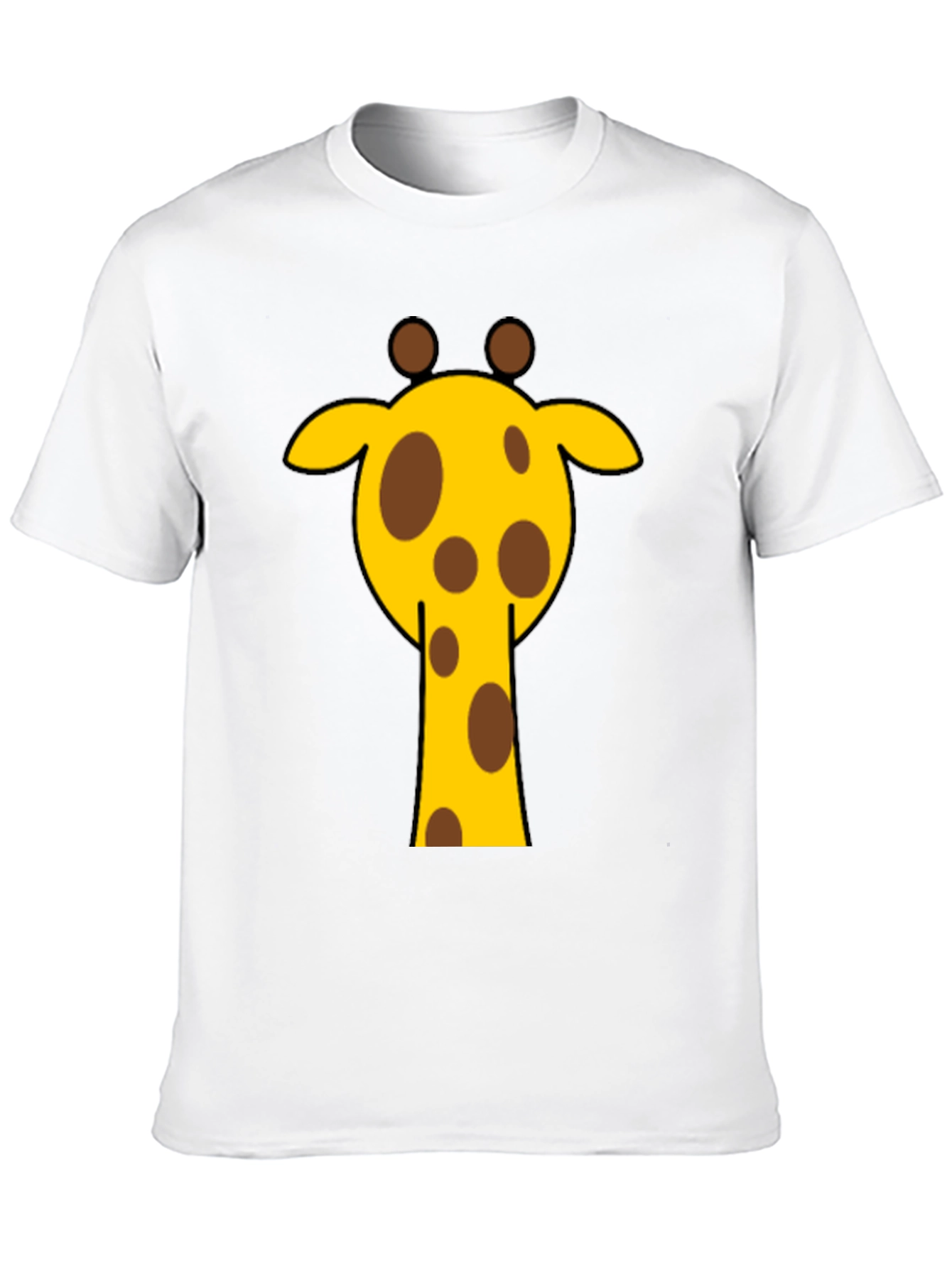Giraffe Graphic Tee - Casual Black T-Shirt