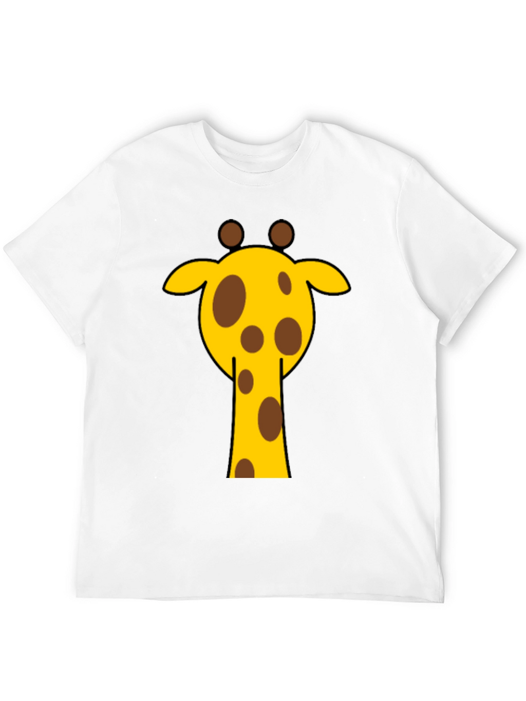 Giraffe Graphic Tee - Casual Black T-Shirt
