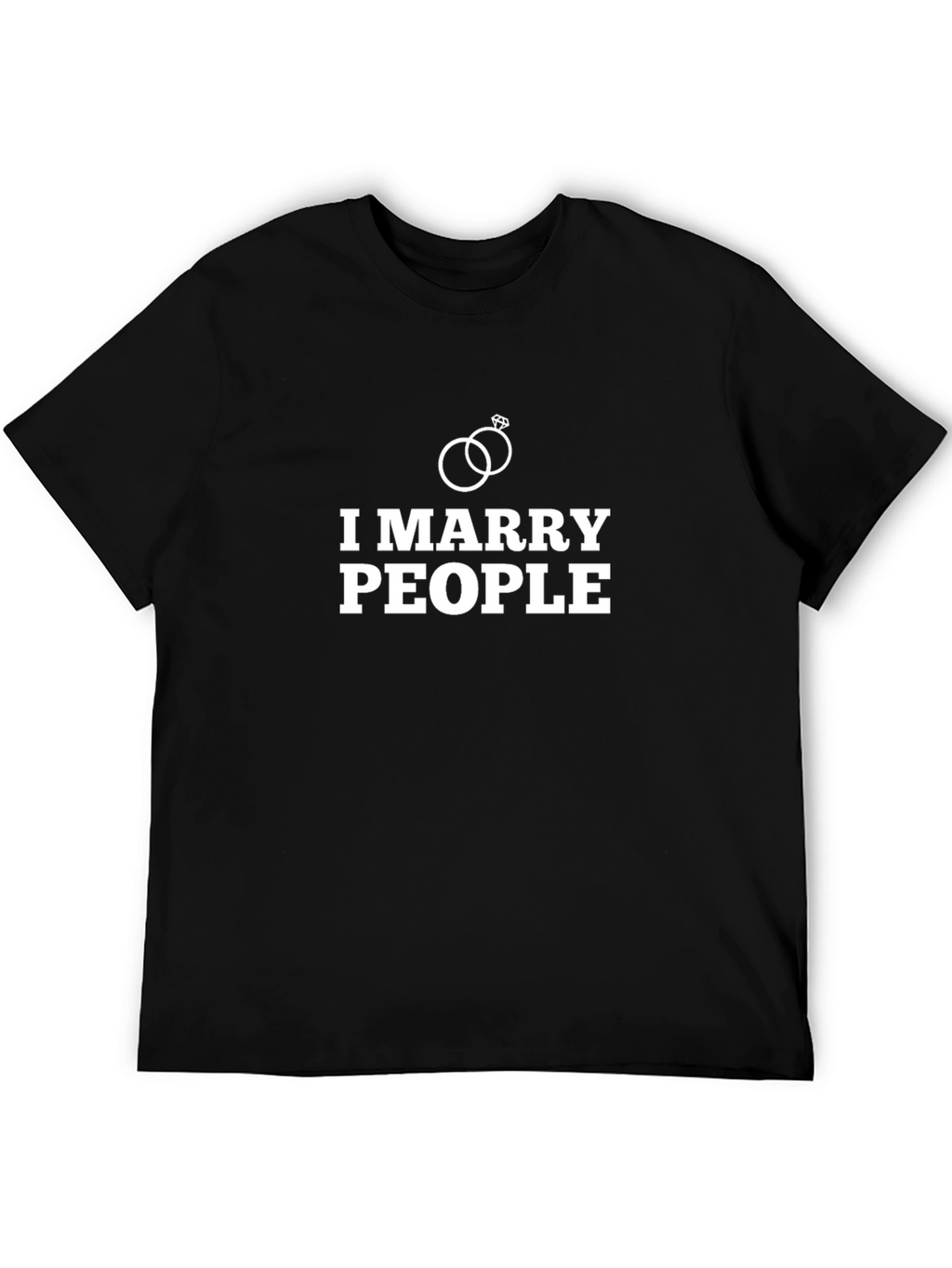 I Marry People Black Crewneck T-Shirt
