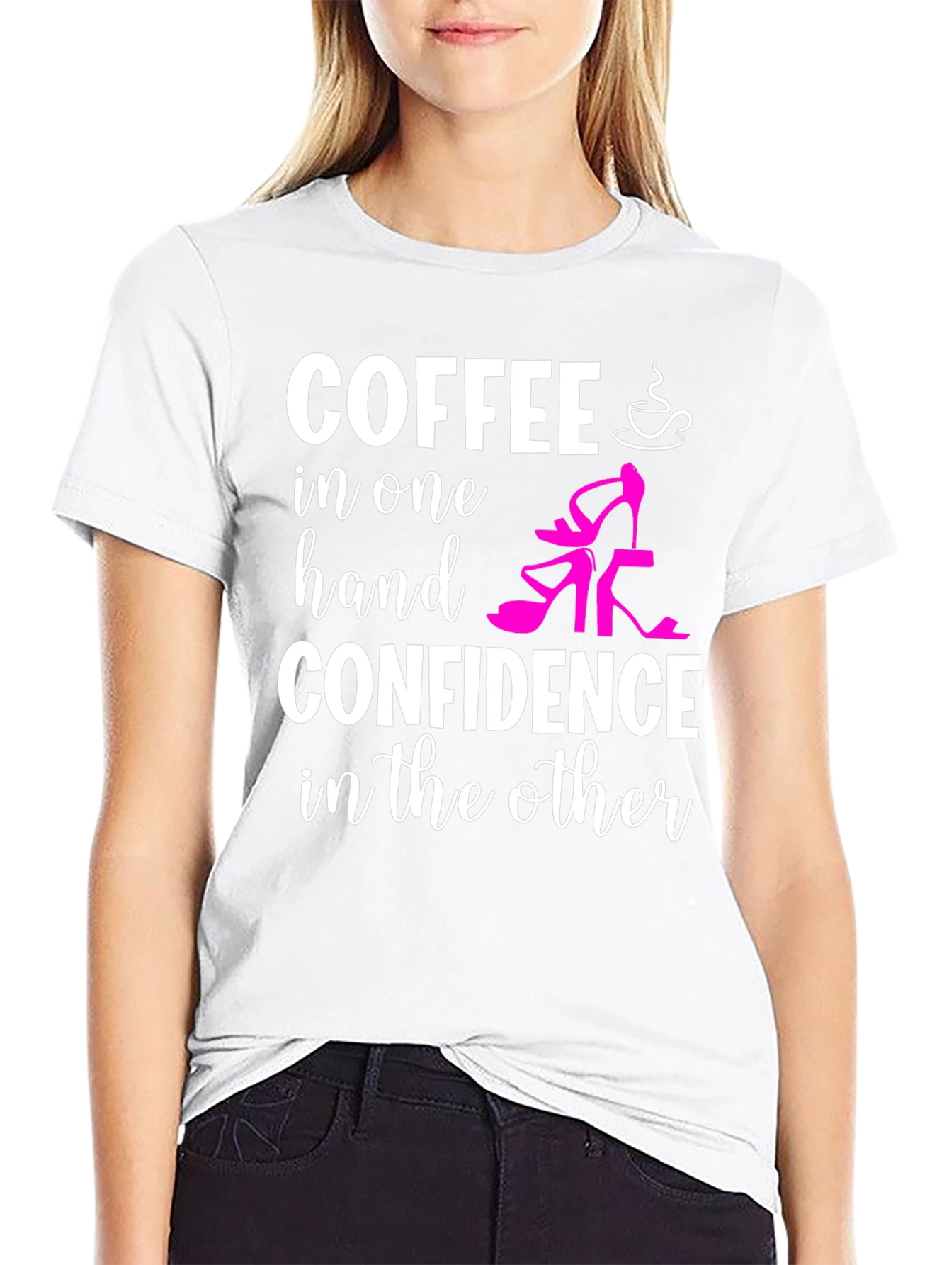 Coffee & Confidence Graphic T-Shirt