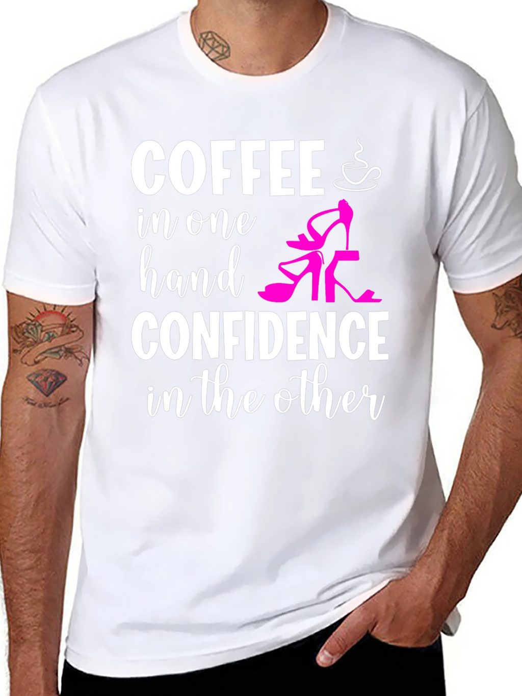 Coffee & Confidence Graphic T-Shirt