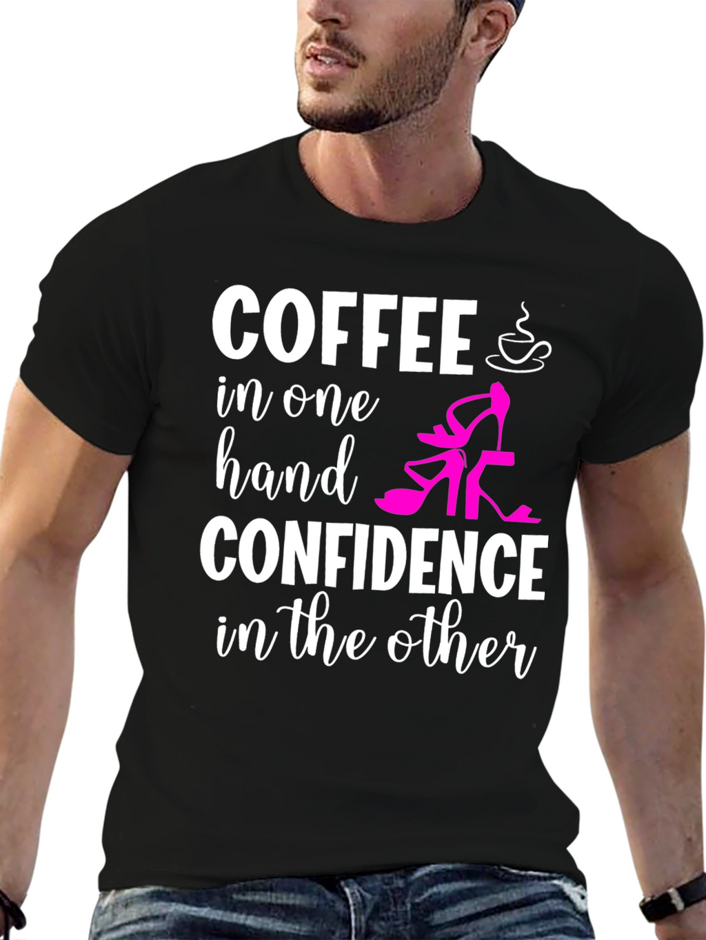 Coffee & Confidence Graphic T-Shirt