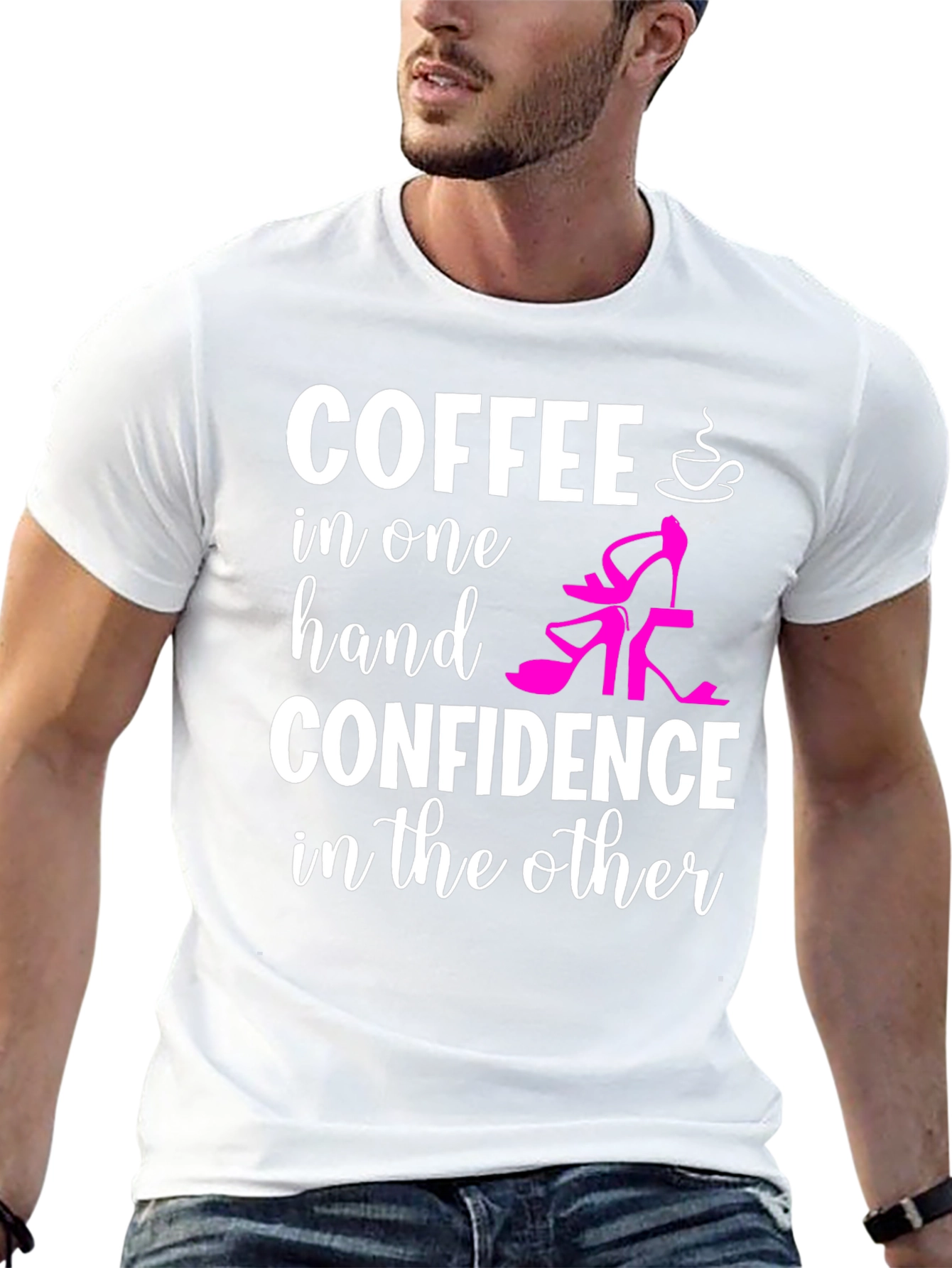 Coffee & Confidence Graphic T-Shirt