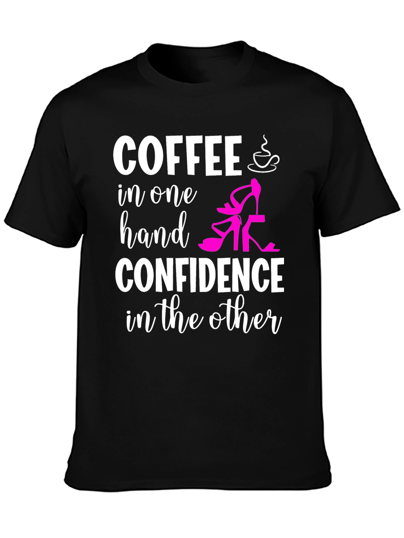 Coffee & Confidence Graphic T-Shirt