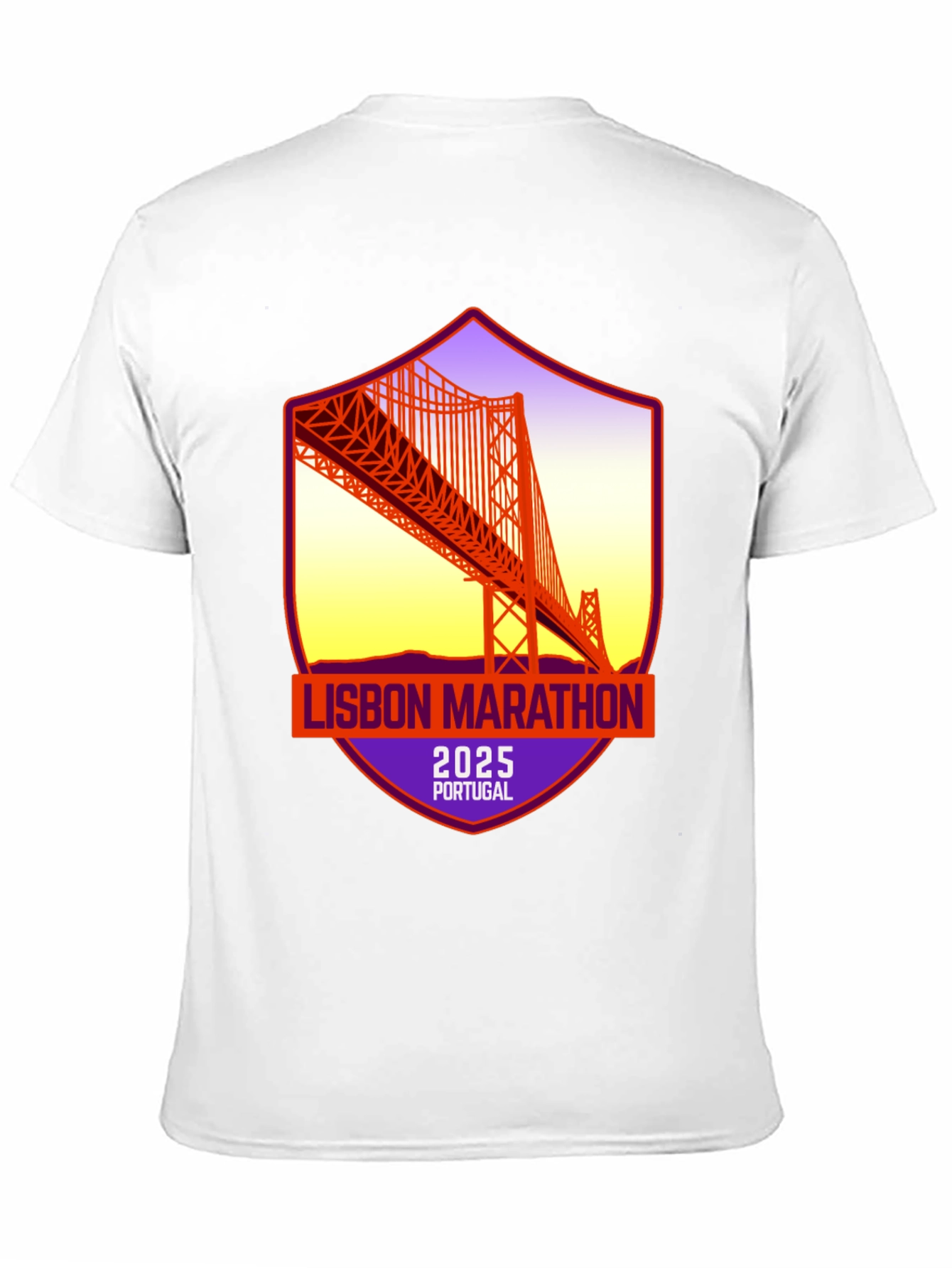 Lisbon Marathon 2025 T-Shirt: Portugal Bridge Design