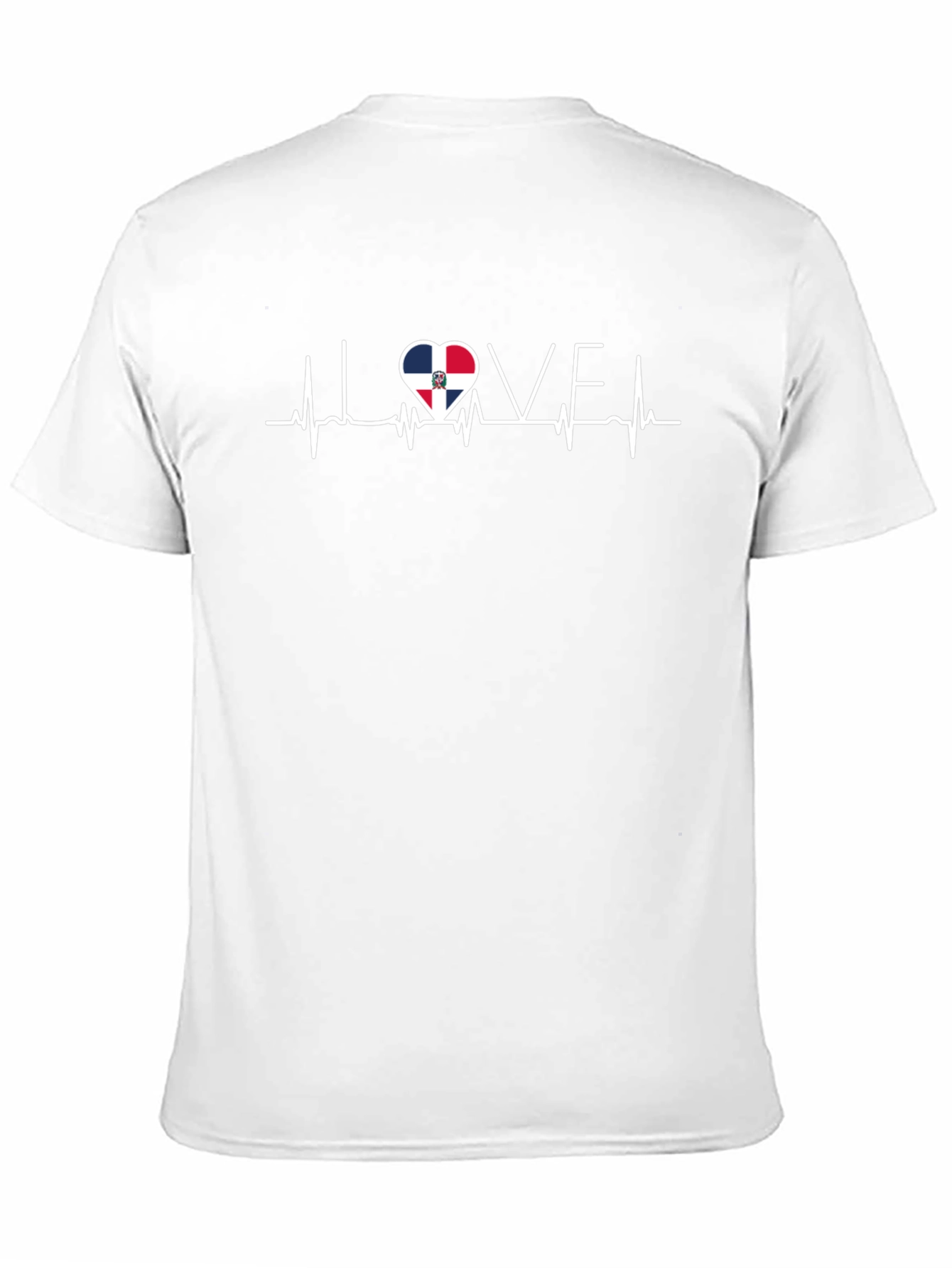 Dominican Republic Love Heartbeat T-Shirt