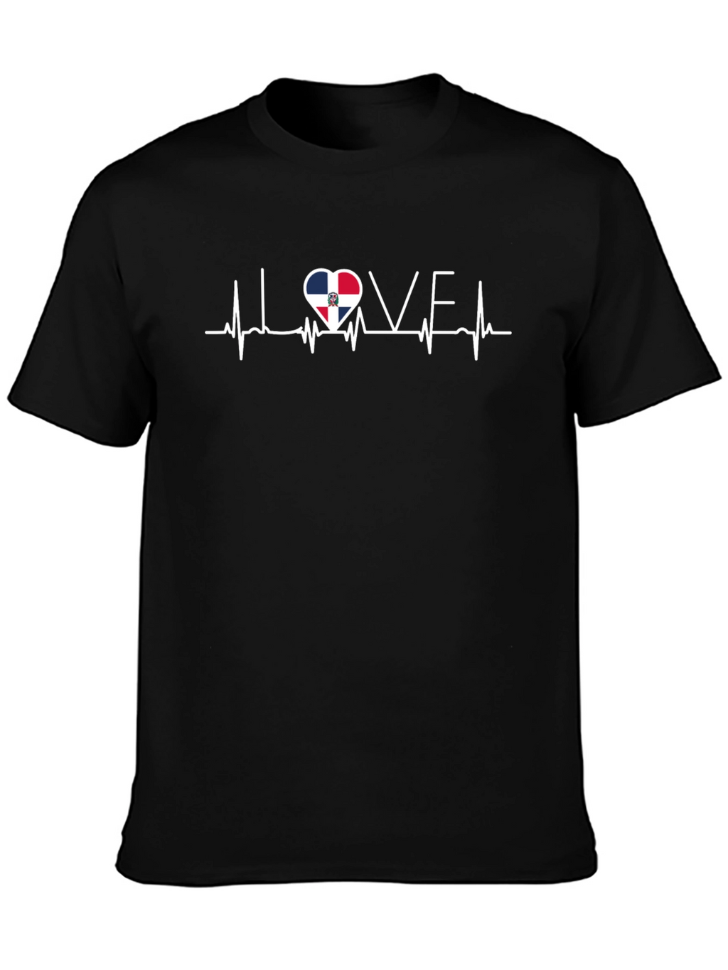Dominican Republic Love Heartbeat T-Shirt