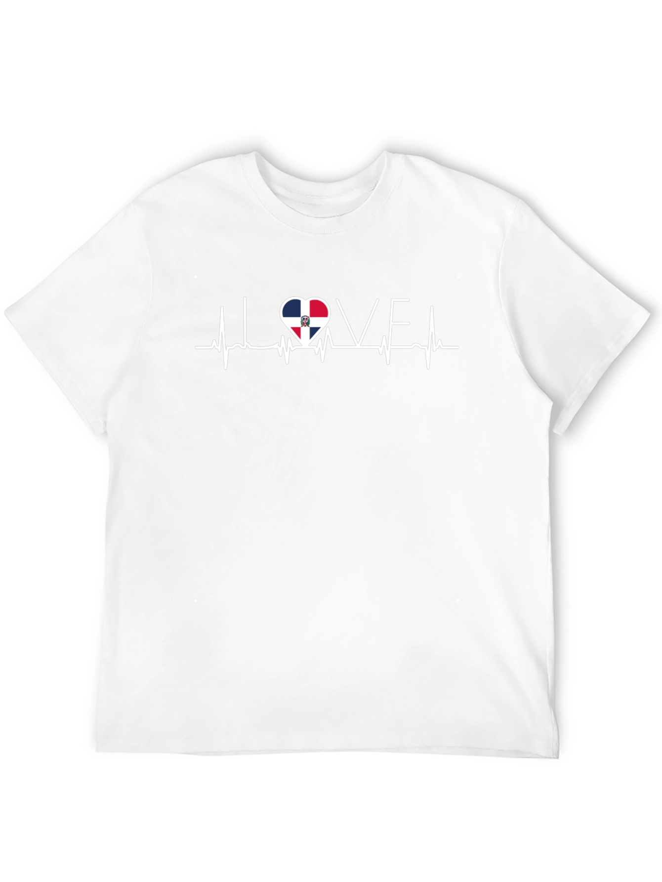 Dominican Republic Love Heartbeat T-Shirt