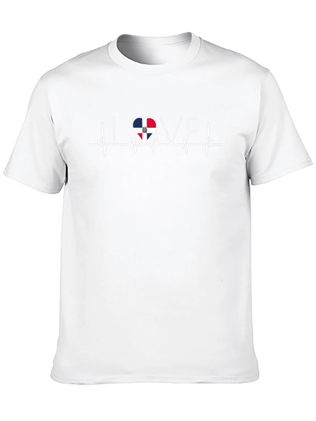 Dominican Republic Love Heartbeat T-Shirt