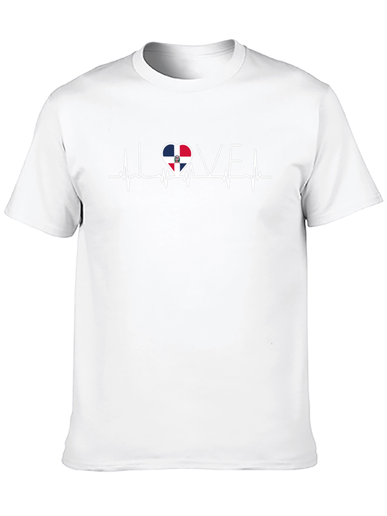 Dominican Republic Love Heartbeat T-Shirt