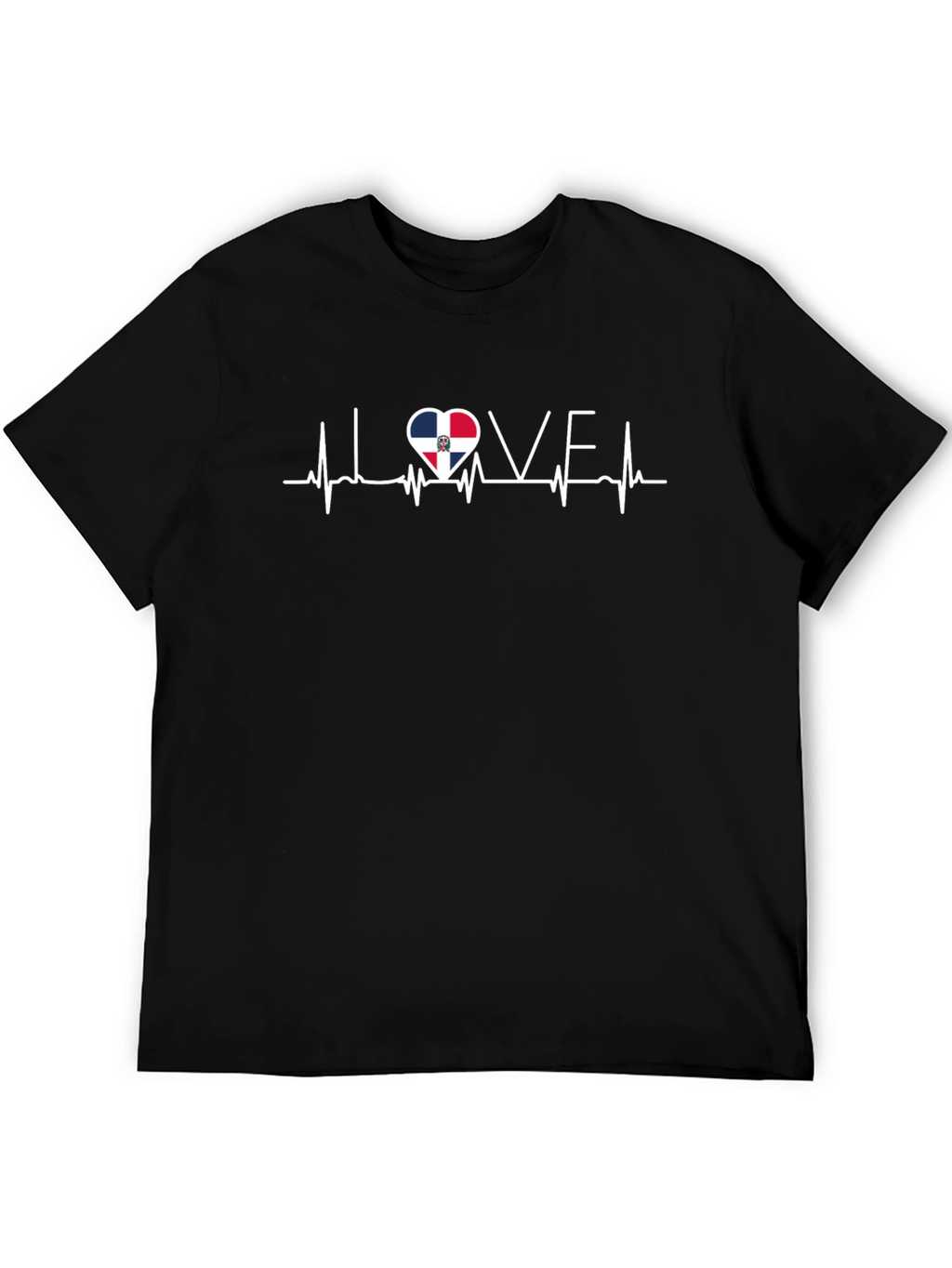 Dominican Republic Love Heartbeat T-Shirt
