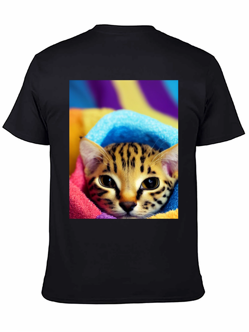 Cute Cat in Towel T-Shirt