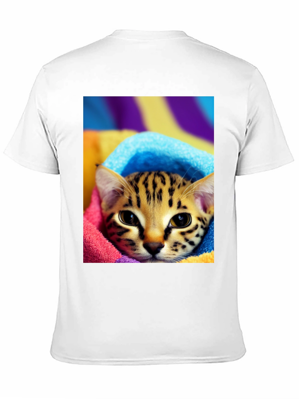 Cute Cat in Towel T-Shirt