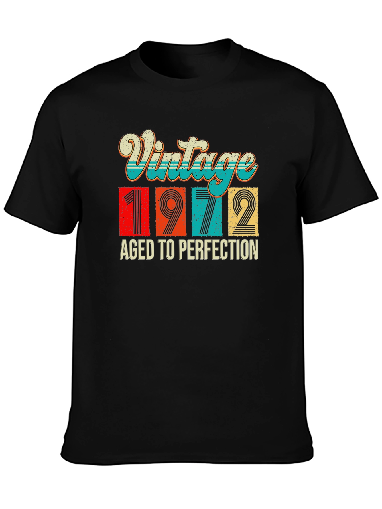 Vintage 1972 Aged to Perfection Graphic T-Shirt