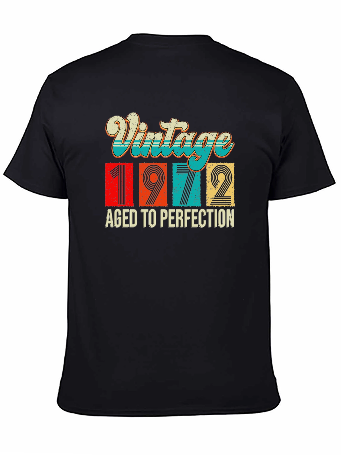 Vintage 1972 Aged to Perfection Graphic T-Shirt