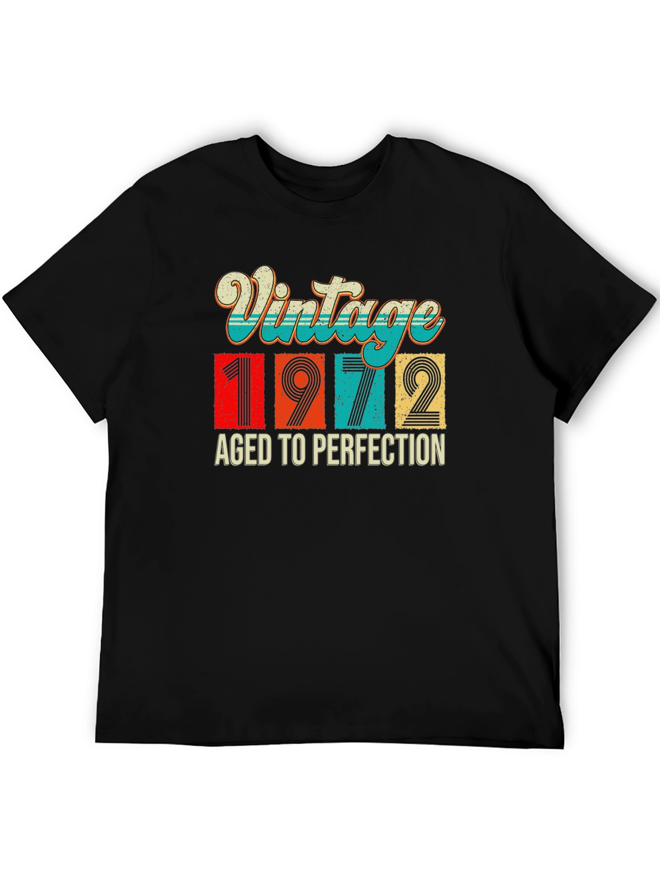 Vintage 1972 Aged to Perfection Graphic T-Shirt