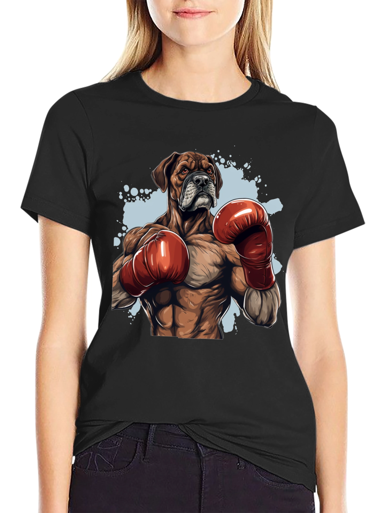 Boxer Dog Boxing T-Shirt - Unique Graphic Tee