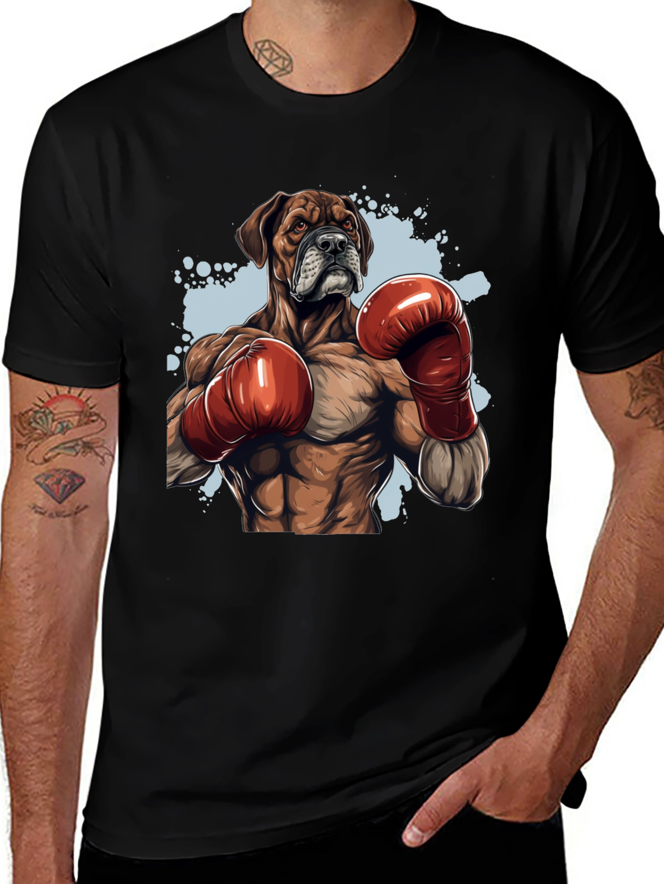 Boxer Dog Boxing T-Shirt - Unique Graphic Tee