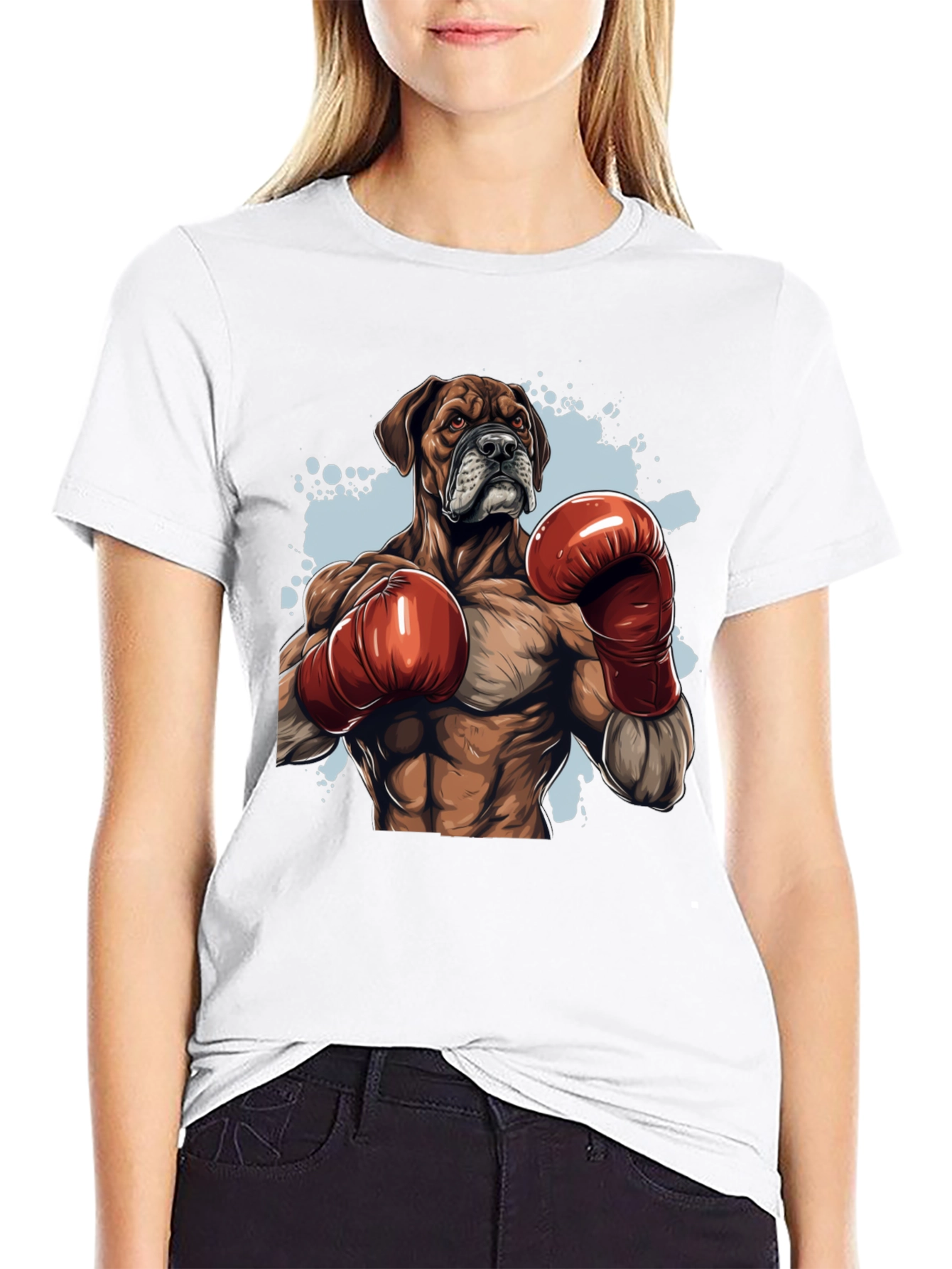 Boxer Dog Boxing T-Shirt - Unique Graphic Tee