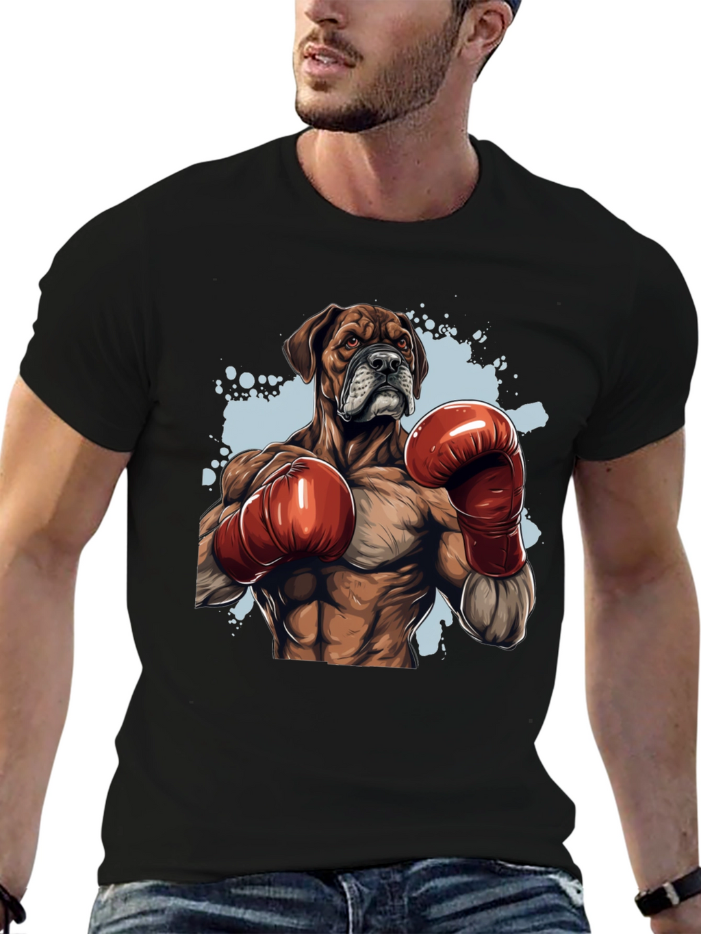 Boxer Dog Boxing T-Shirt - Unique Graphic Tee