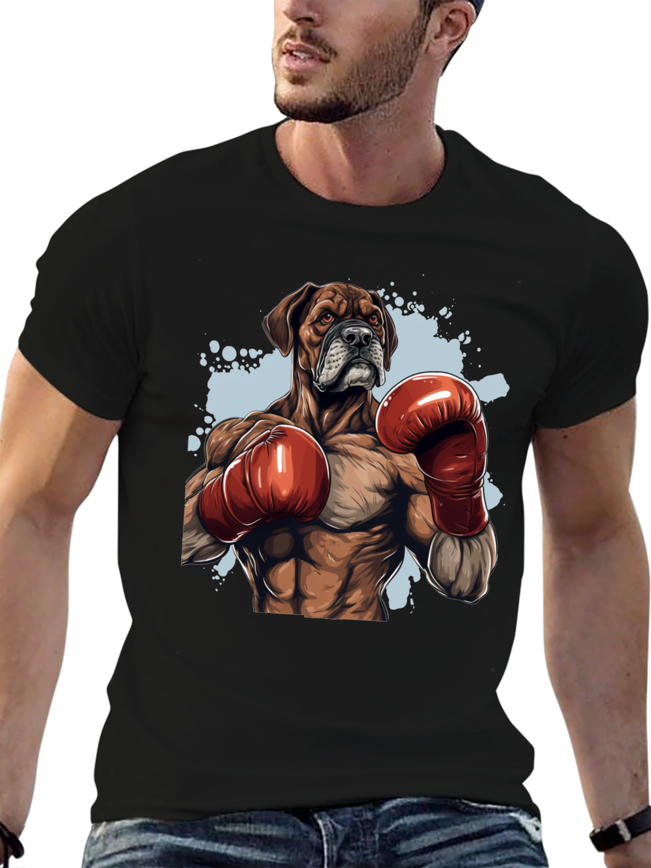 Boxer Dog Boxing T-Shirt - Unique Graphic Tee