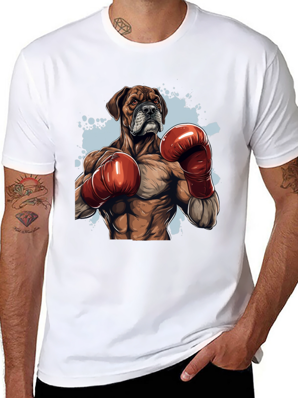Boxer Dog Boxing T-Shirt - Unique Graphic Tee