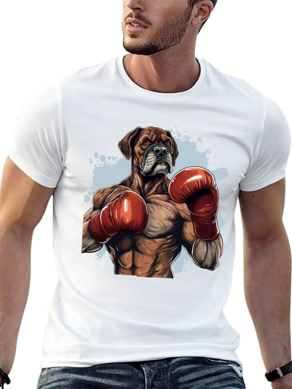 Boxer Dog Boxing T-Shirt - Unique Graphic Tee