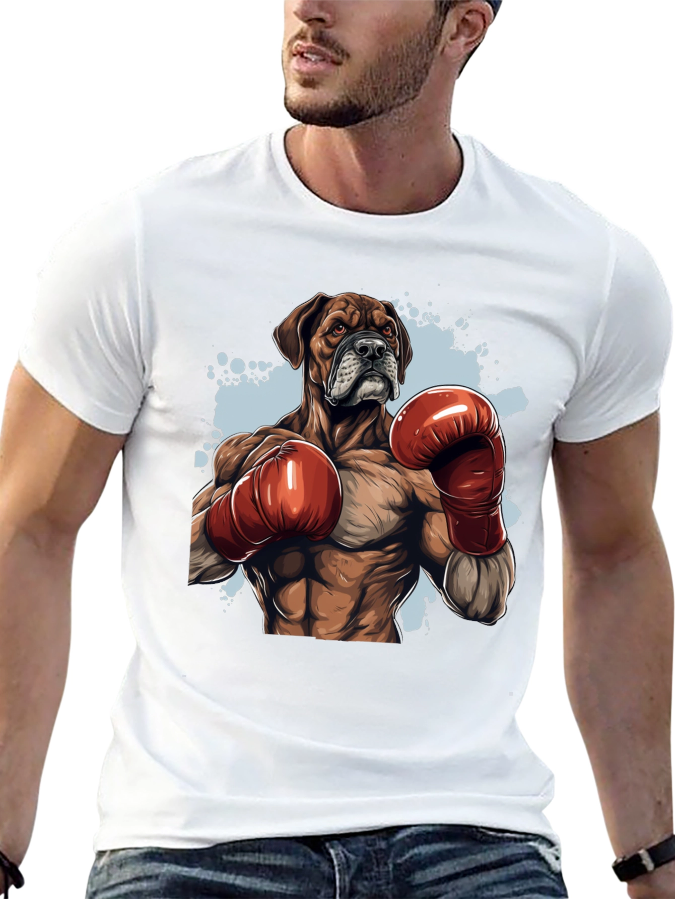 Boxer Dog Boxing T-Shirt - Unique Graphic Tee