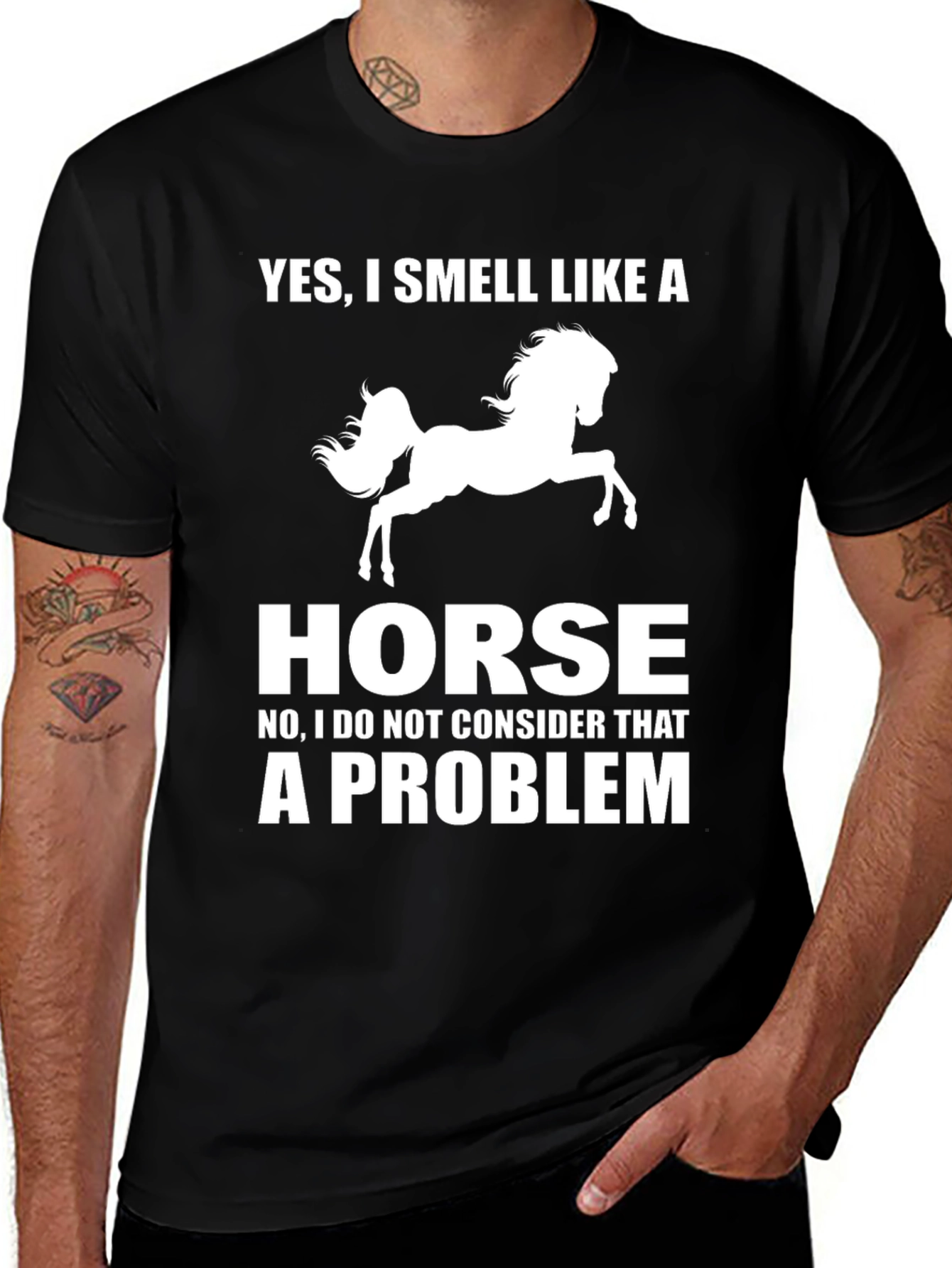 Funny Horse Lover T-Shirt - Yes I Smell Like A Horse