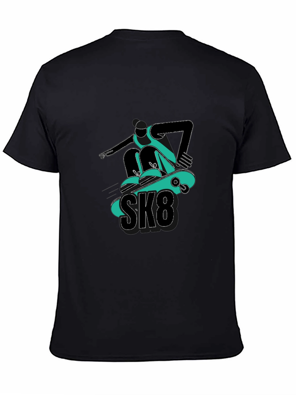 Cool SK8 Skateboarder Graphic Tee