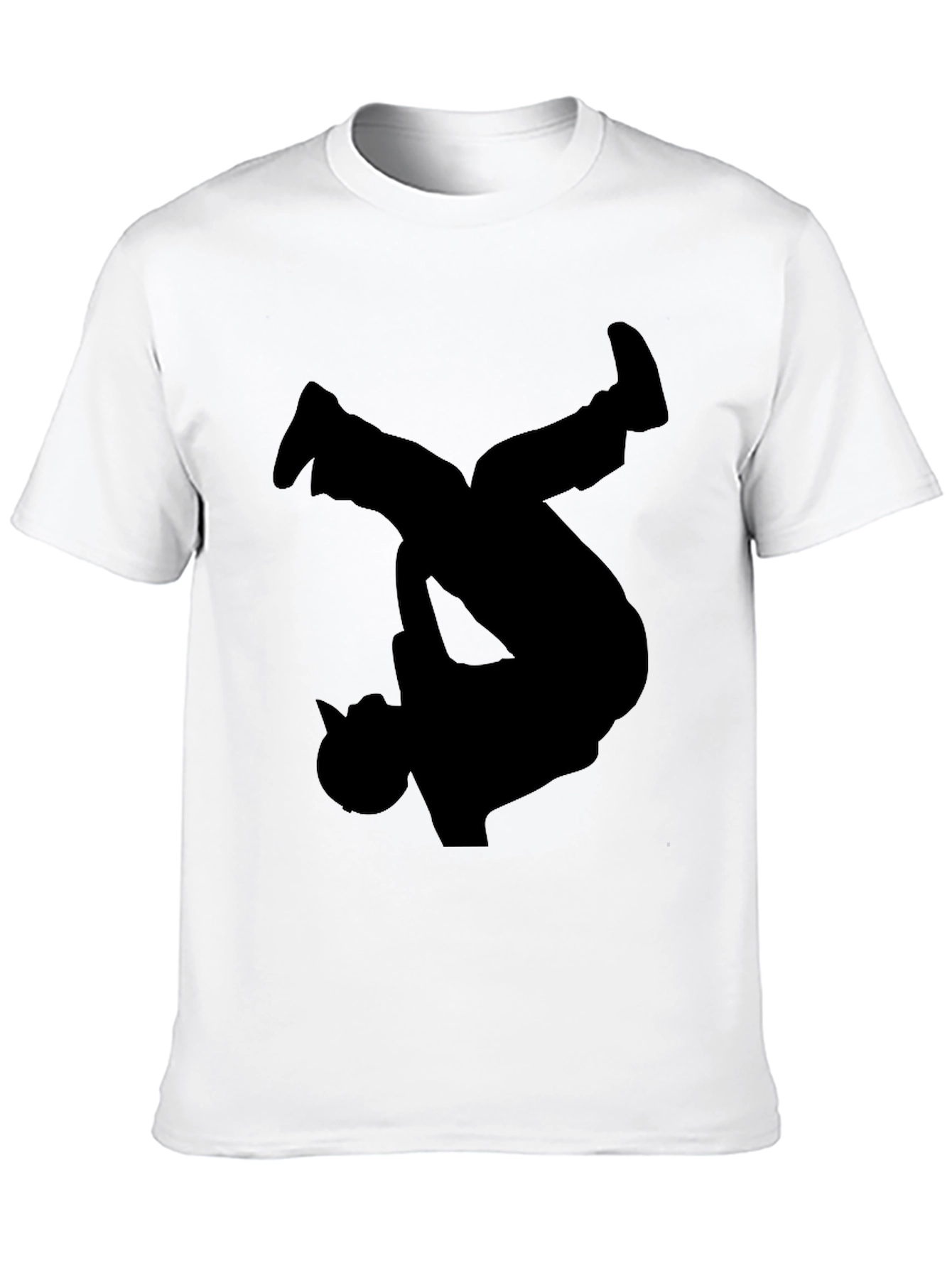 Breakdancer Silhouette Graphic Tee - Modern Style