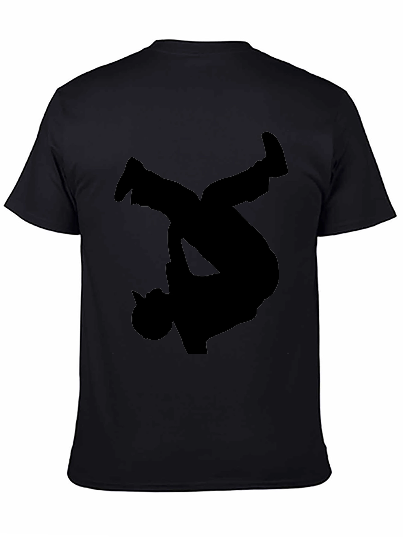 Breakdancer Silhouette Graphic Tee - Modern Style