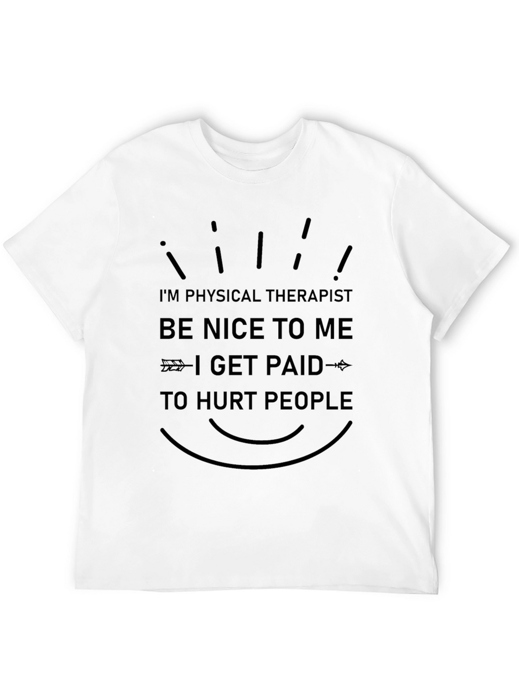 Physical Therapist Humor Black T-Shirt